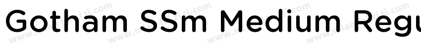 Gotham SSm Medium Regular字体转换